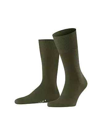 FALKE | Chaussettes homme "Airport" (gris foncé) | olive